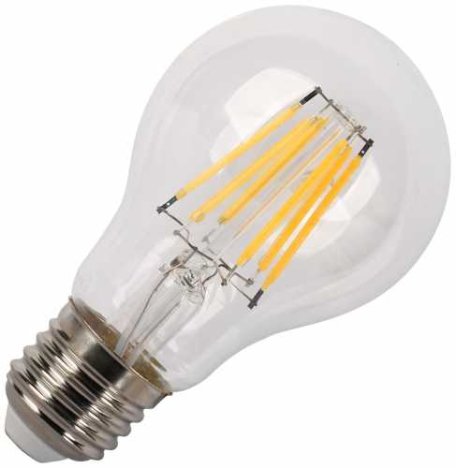 Bec cu led filament A60 E27 6W 230V lumina calda Well